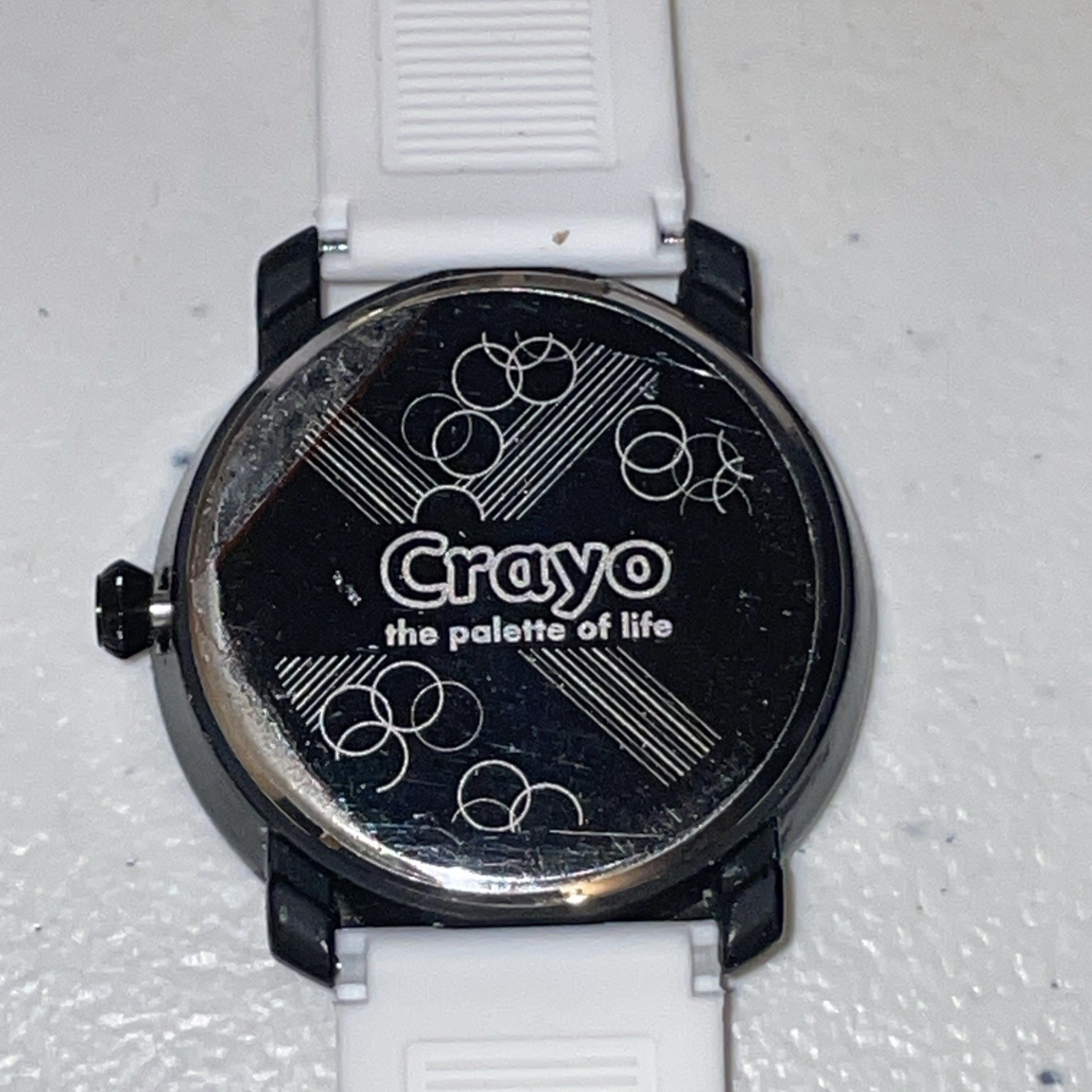 Crayo Fresh Unisex Watch, White silicone/rubber Band, In working condition W-13