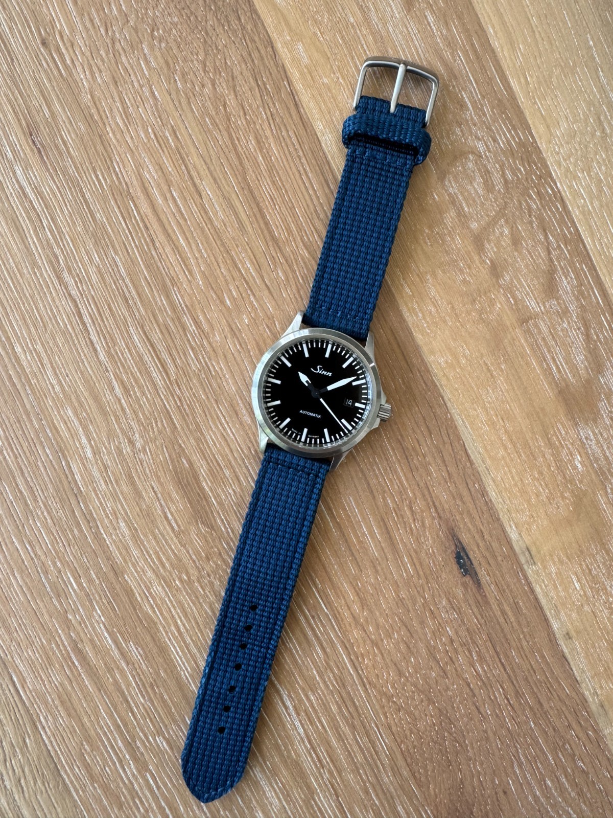 Sinn 556i H-Link Bracelet Automatic Watch – Box and Papers – Extra Sinn Strap