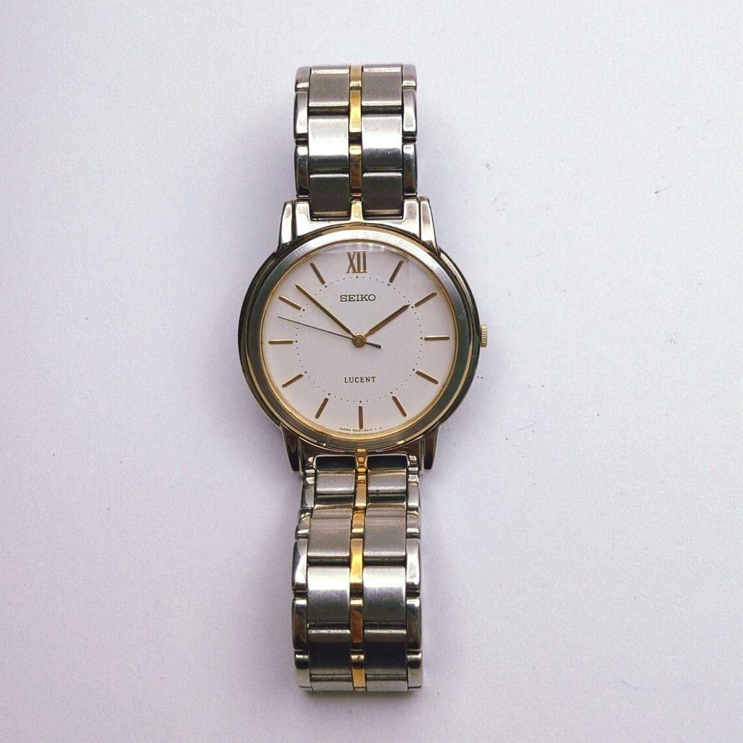 Good working condition SEIKO LUCENT boys men’s wristwatch ladies Roman combinati