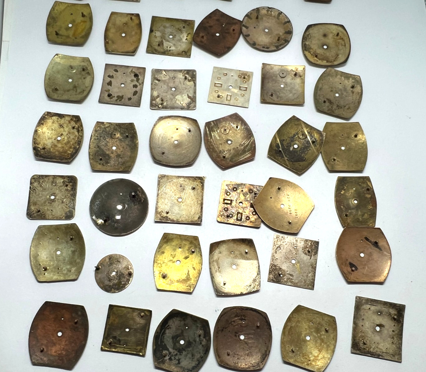Vintage antique watch dials face various mix lot of 45 steampunk art repairs