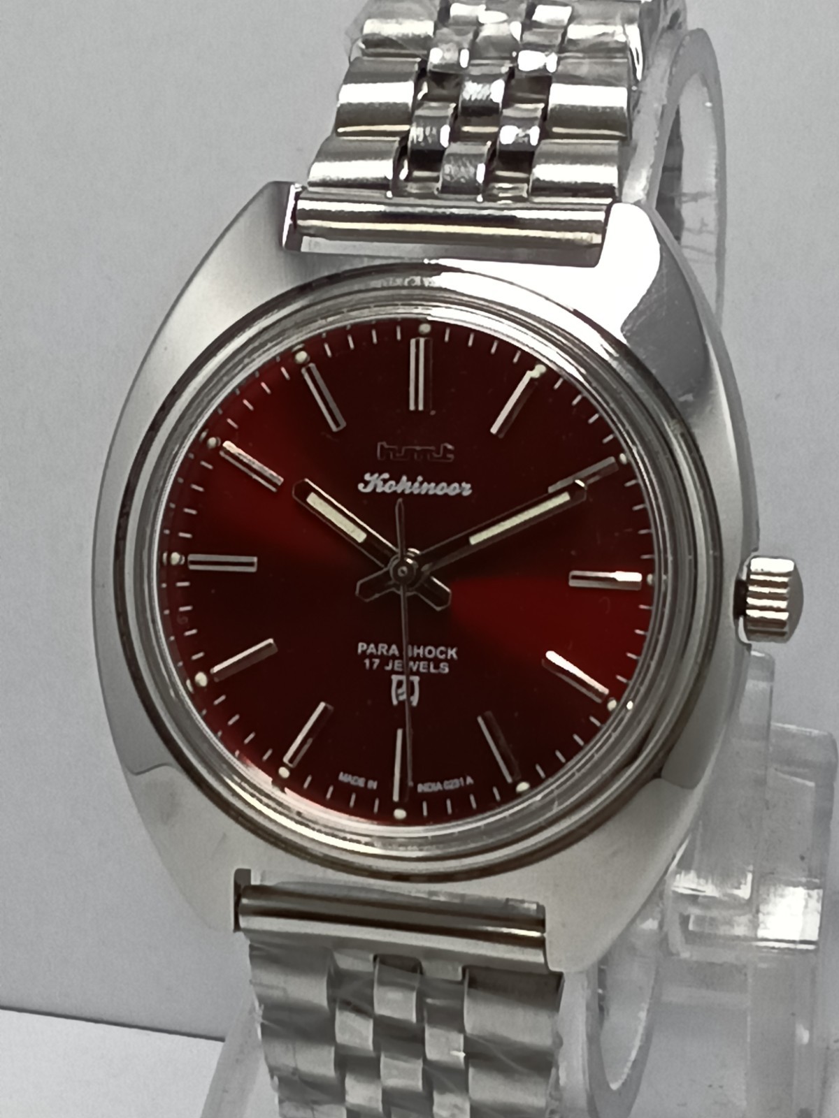 HMT Kohinoor 17 Jewels Hand Winding Wrist Watch For Men’s In Working Condition