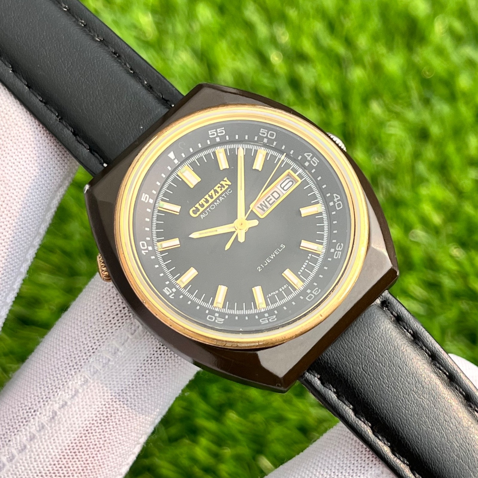 Vintage Citizen “Aviator Jumbo” Inner Rotating Automatic Japan Men Watch 61-9680