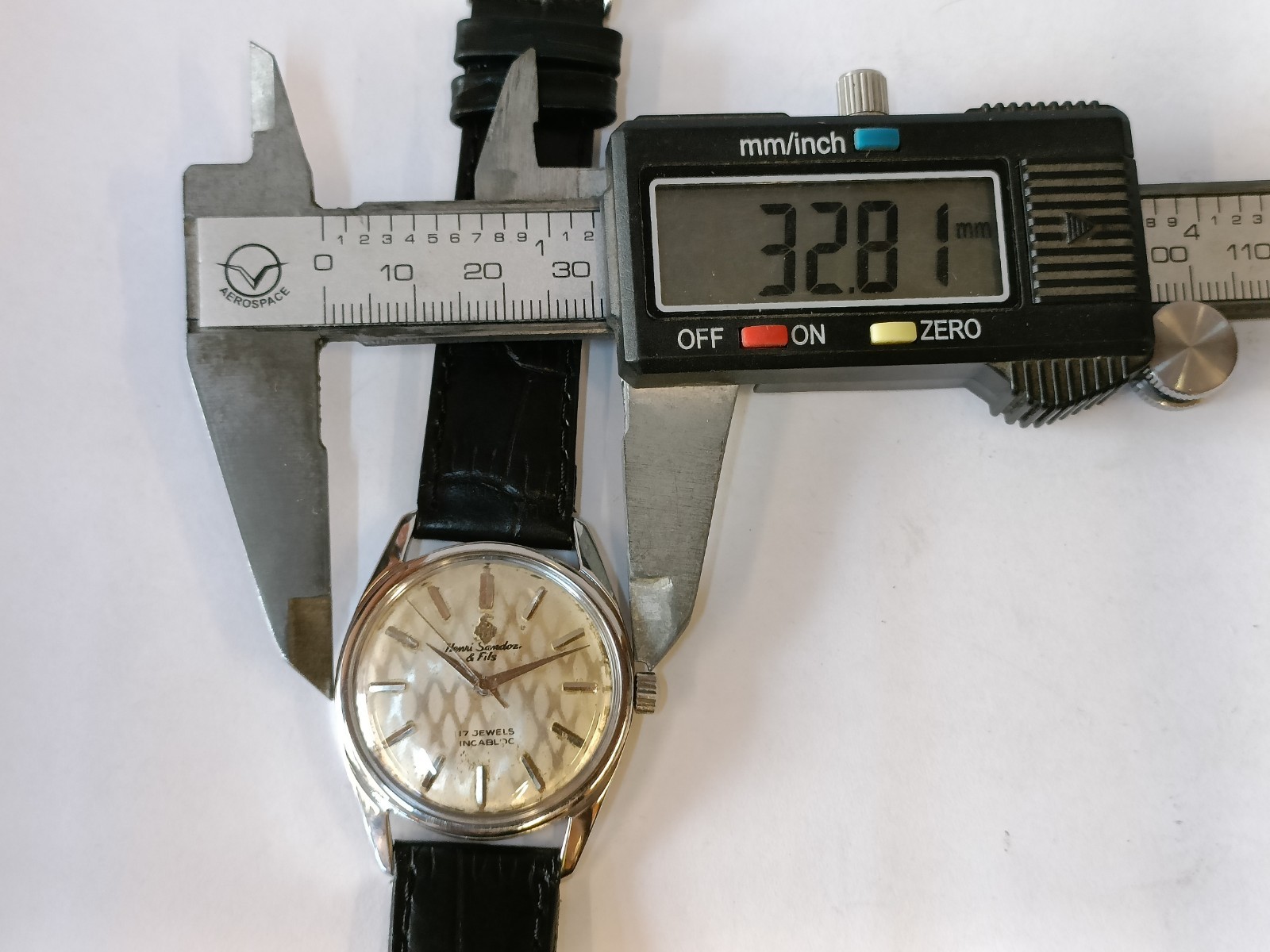 HENRI SANDOZ & FILS WINDING PATINA DIAL 1761Y-88 SWISS MEN’S WORKING CONDITION