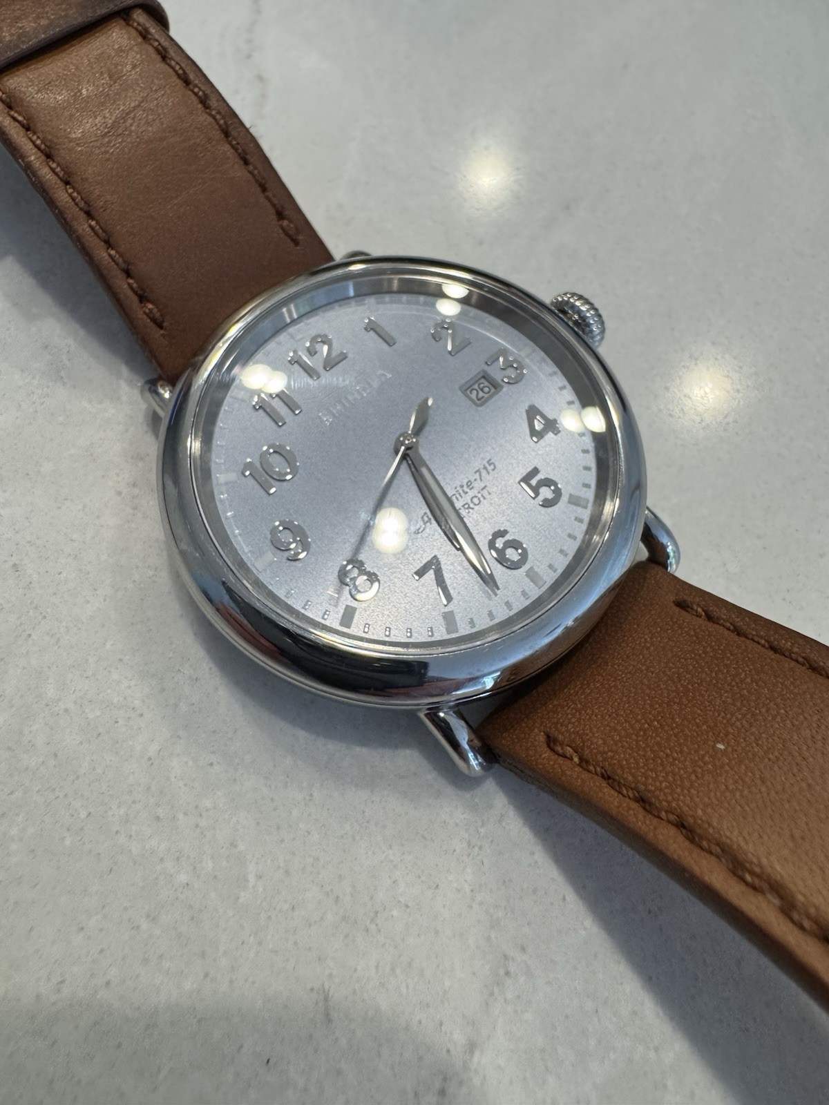 Shinola Runwell 47mm Silver Stainless Steel