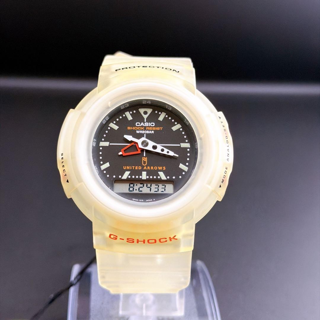 G-Shock Casio Quartz Men’s Watch AW-500BUA-1E Black Ivory Bezel Authentic