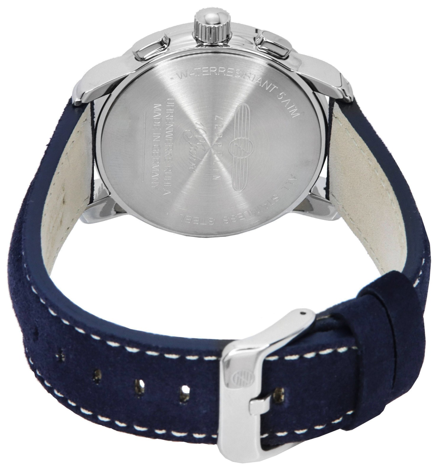 Zeppelin 100 Jahre Chronograph Quartz Blue Dial Z86704 50M Men’s Watch