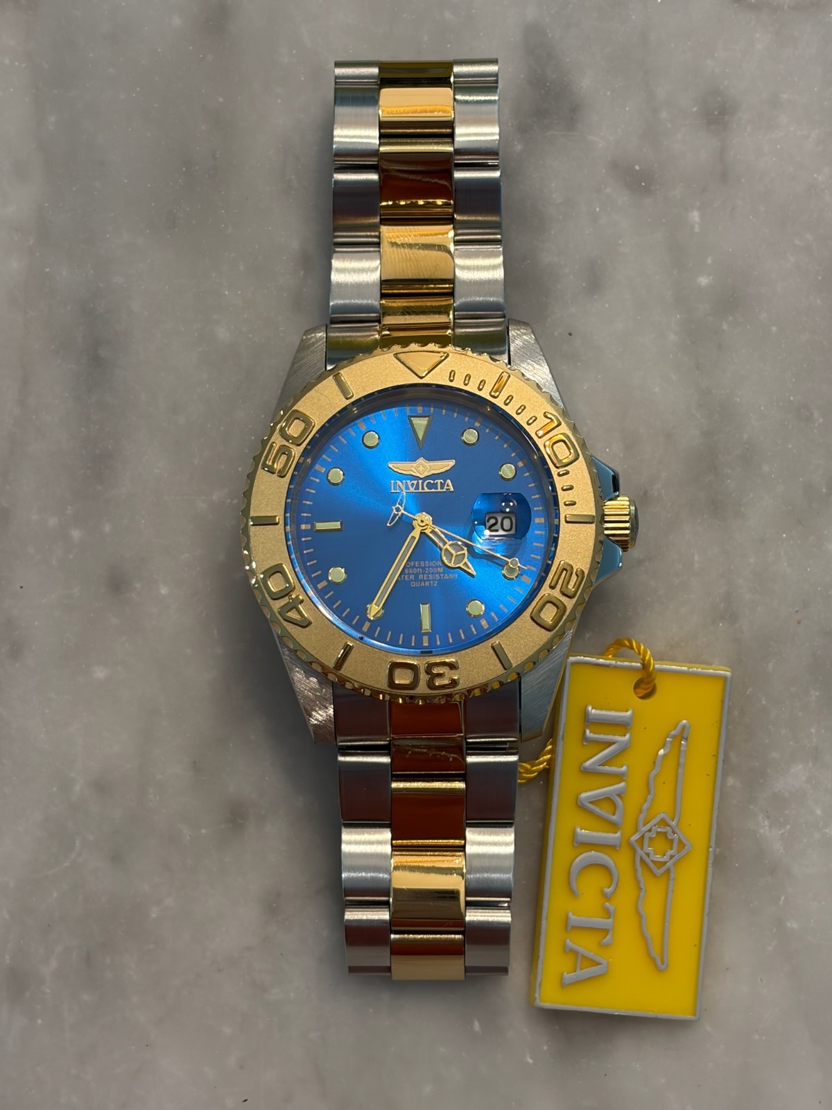 Invicta Pro Diver Men’s Watch – 43mm, Steel, Gold (29942)