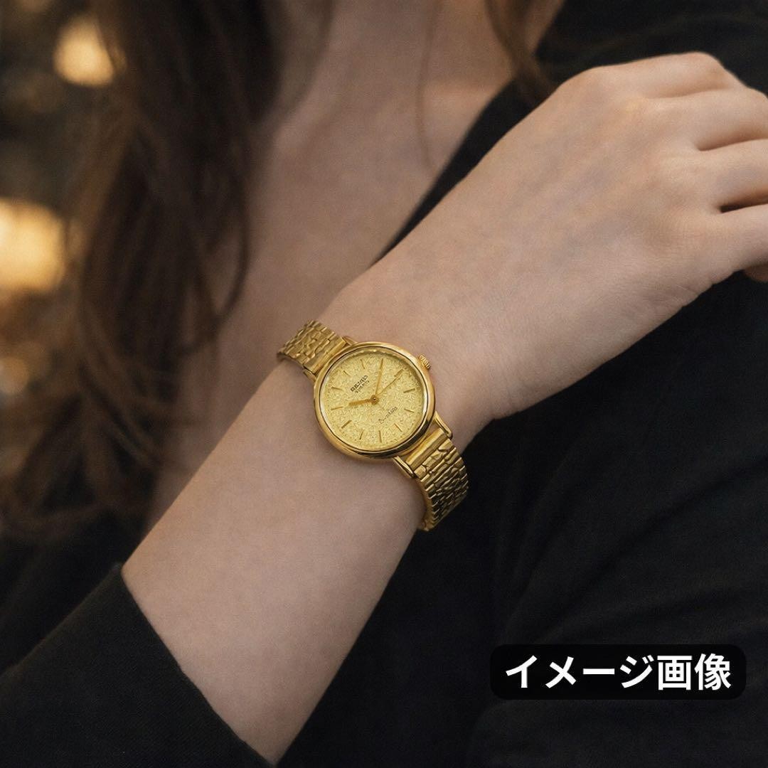 SEIKO Exceline Women’s Quartz Watch, New Battery, Gold, 114