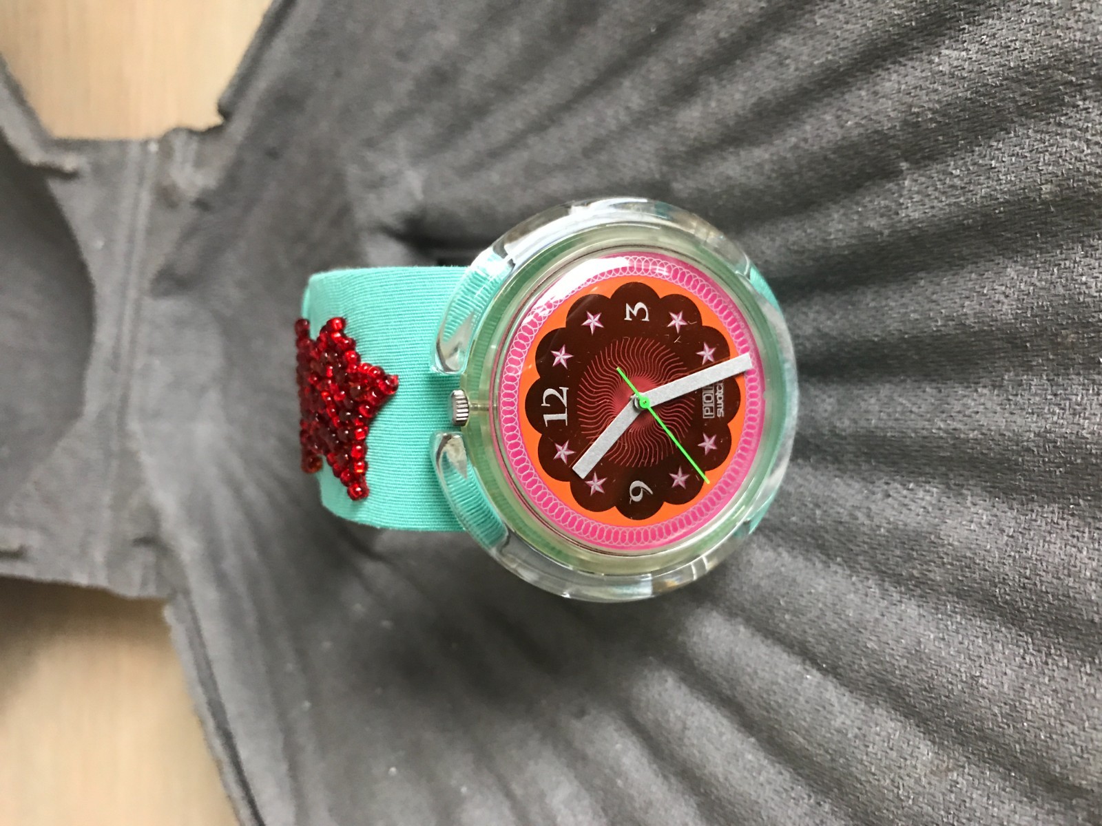 Rare 1993 Pop Swatch Special Soupe De Poisson PWZ106PACK Clam Packaging Special