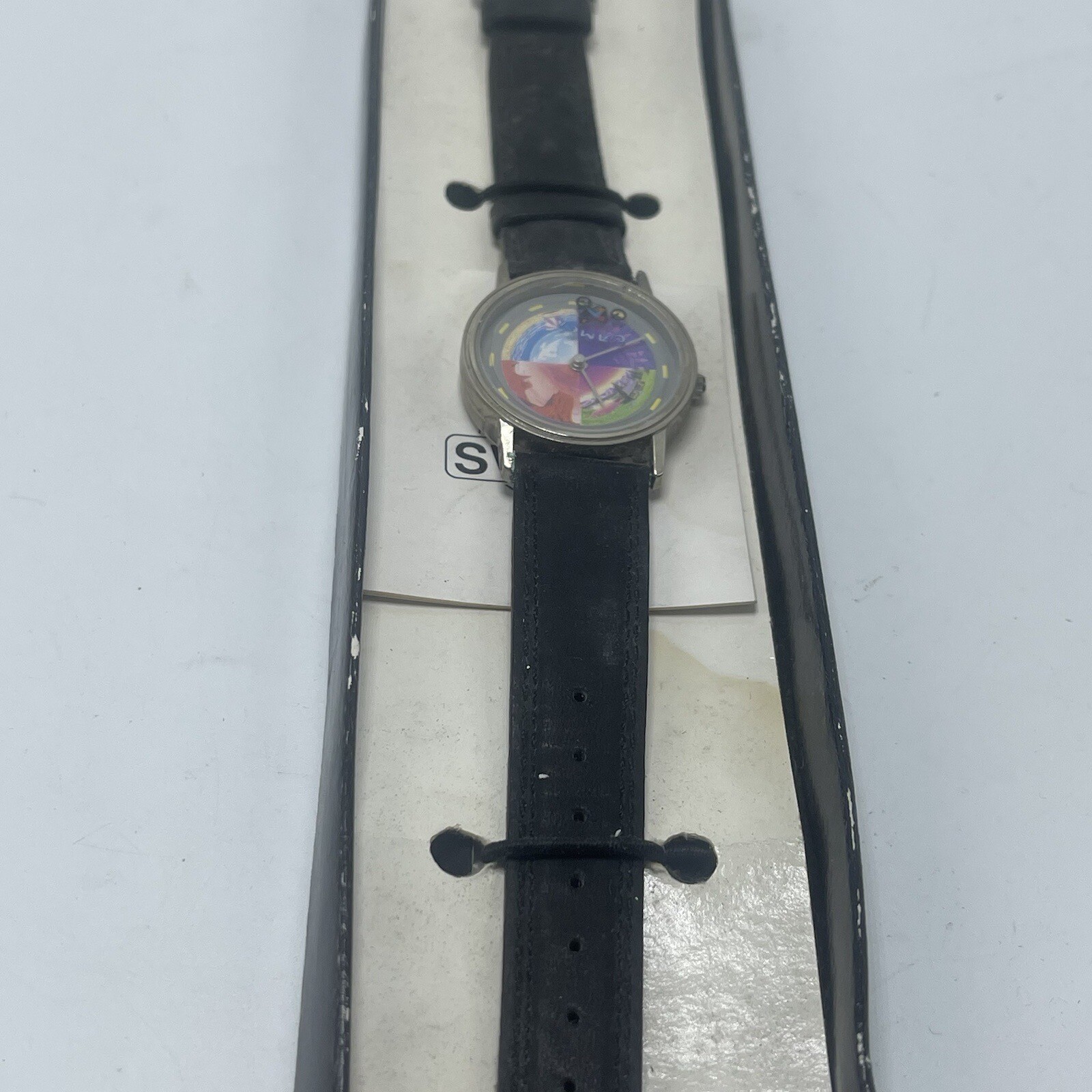Sweda Mens Joe Camel Mens Wrist Watch Black Band Multicolor Face Needs Battery