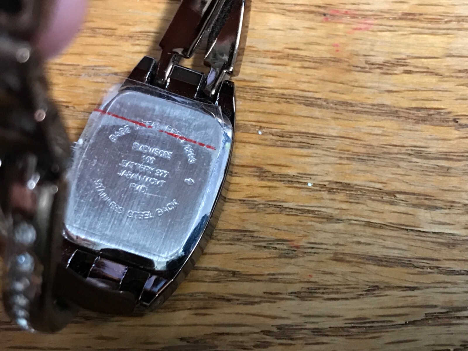 Bronze colored Ladies Watch stainless steel back Japan 1203