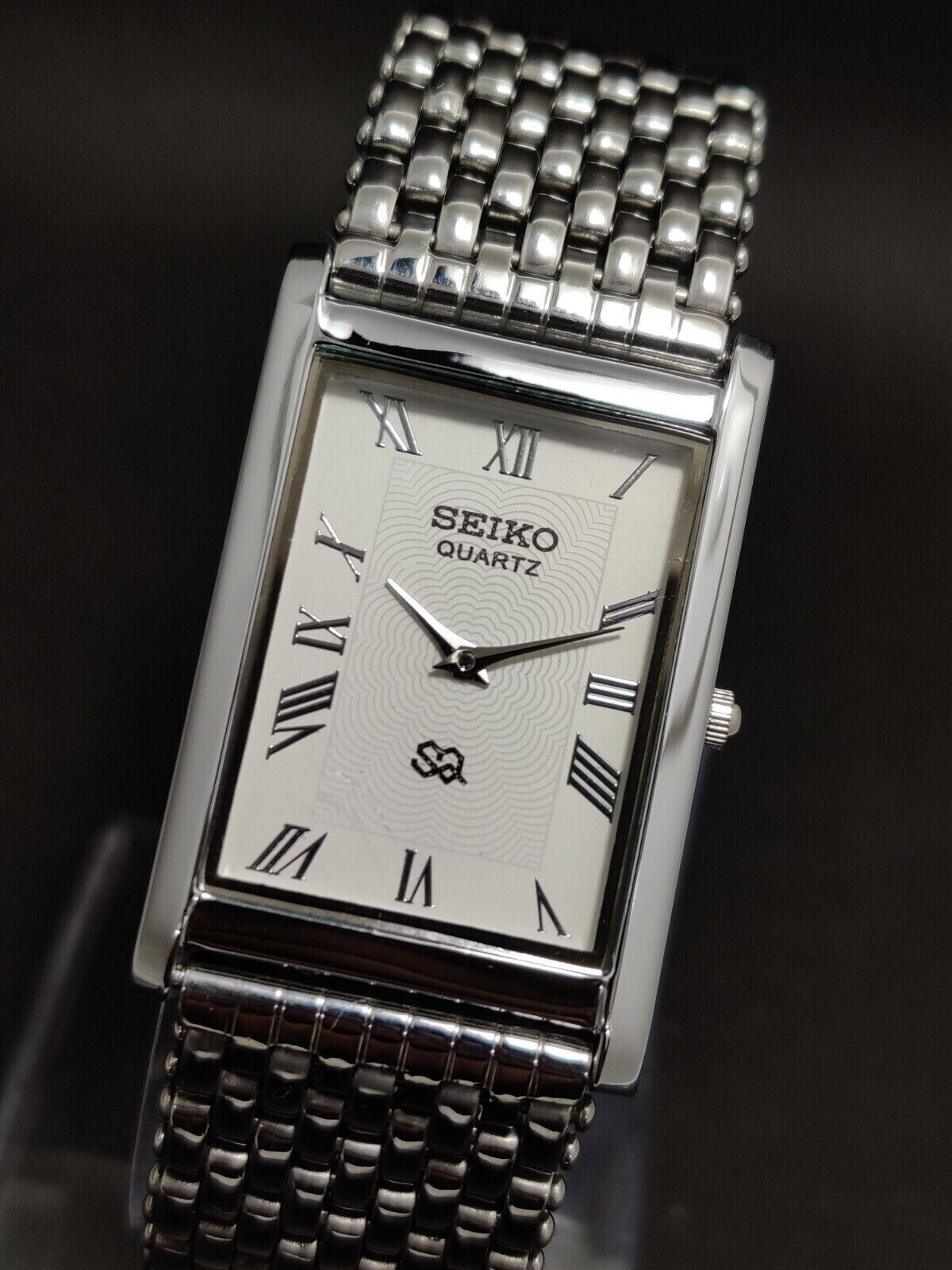 Vintage Seiko Slim Quartz Men’s Wrist Watch – Comes With New Battery, New Band