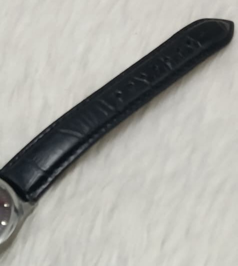 Vintage HMT Pilot Tropical Purple Dial Hand Winding Men’s Watch Black Leather