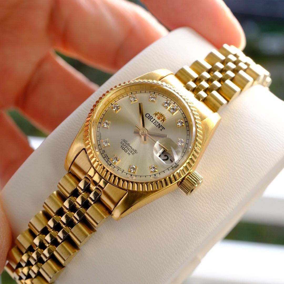 Exc+5 ORIENT President Day-Date Automatic Gold w/Box
