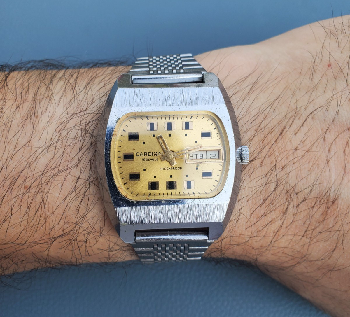 RARE Vintage Raketa CARDINAL Baker 19 Jewels 2628. H USSR Soviet Watch Men 1970s