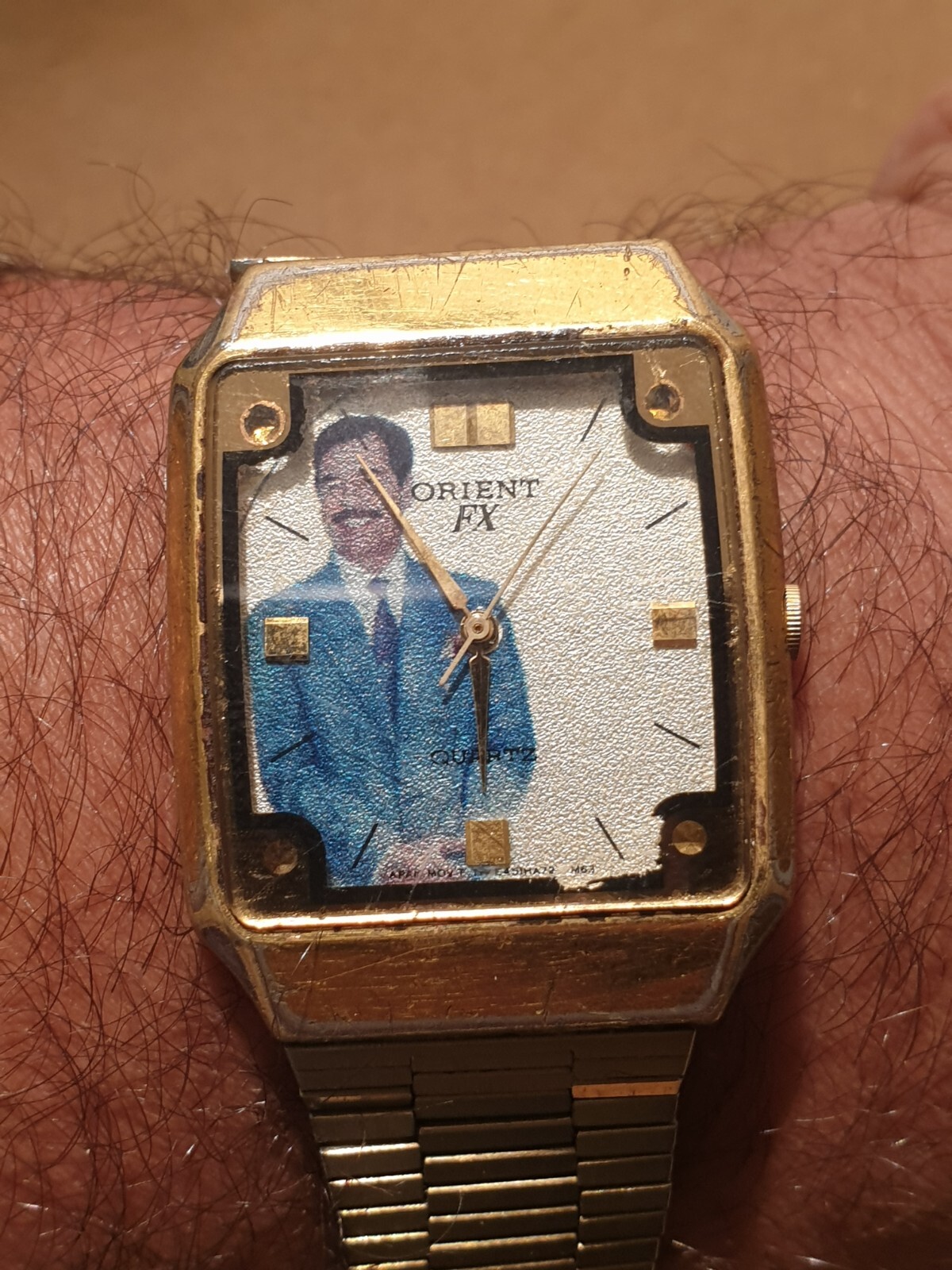 1980’S SADDAM HUSSIEN PRESIDENT WATCH SPECIAL MEMORIAL RARE Orient