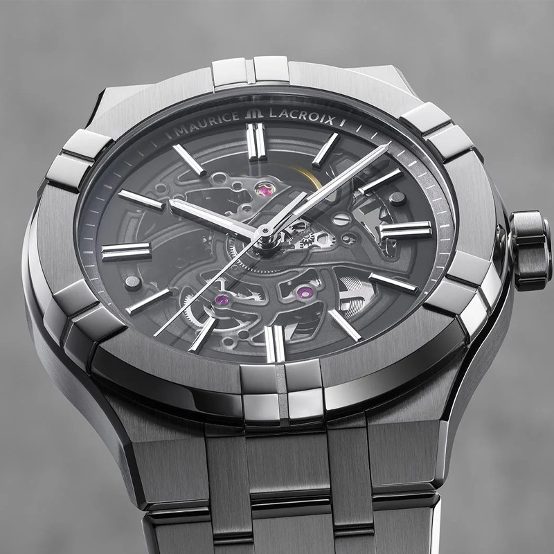 Maurice Lacroix AIKON Auto Skeleton 42mm Men’s Watch AI6008-SS002-030-1