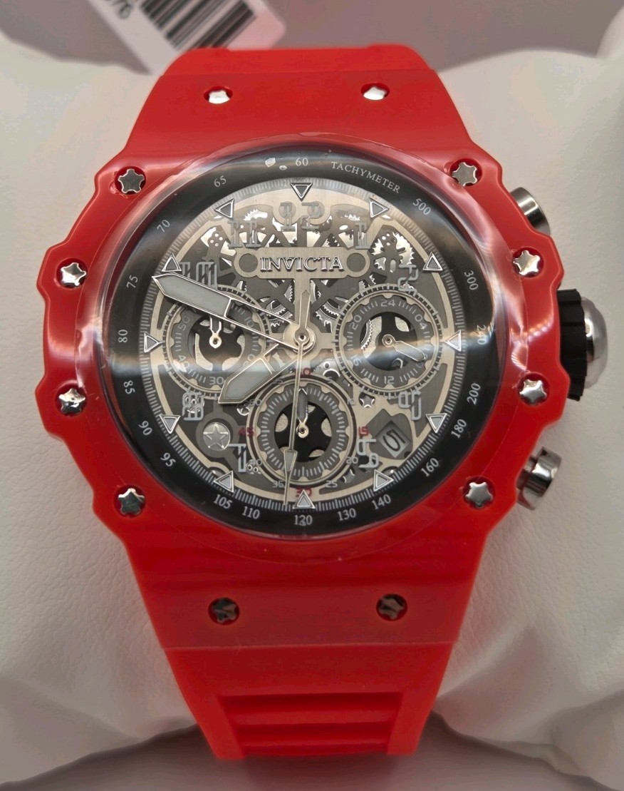 69676 – Invicta Racing Vaulthan Men’s Watch – 44mm, Red