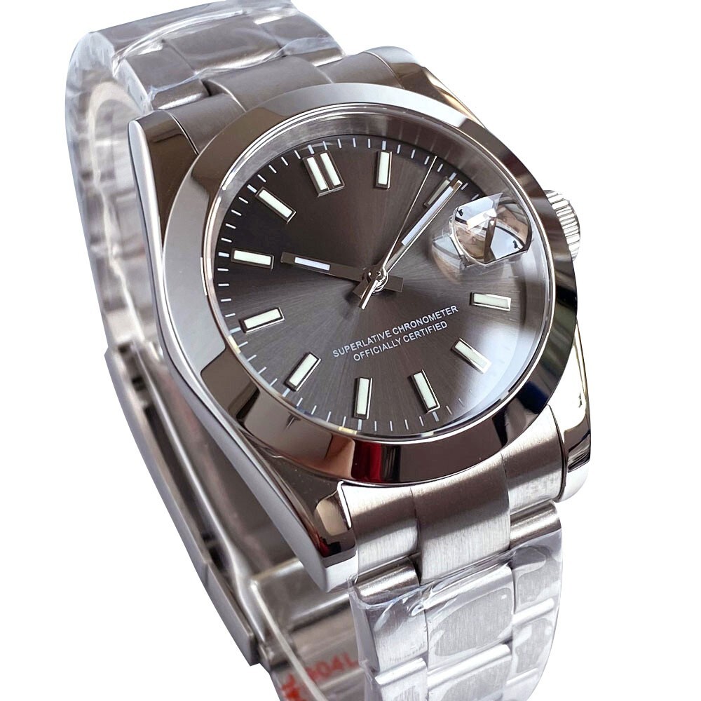 Tandorio 36mm 39mm Smooth Bezel Sapphire Glass 20ATM NH35A Watches For Mens