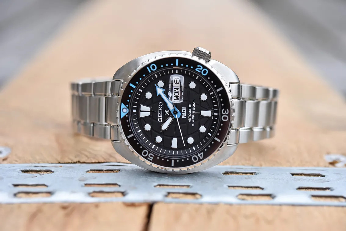 Seiko Prospex SRPG19K1 King Turtle PADI Edition Automatic Divers 200M Black Dial