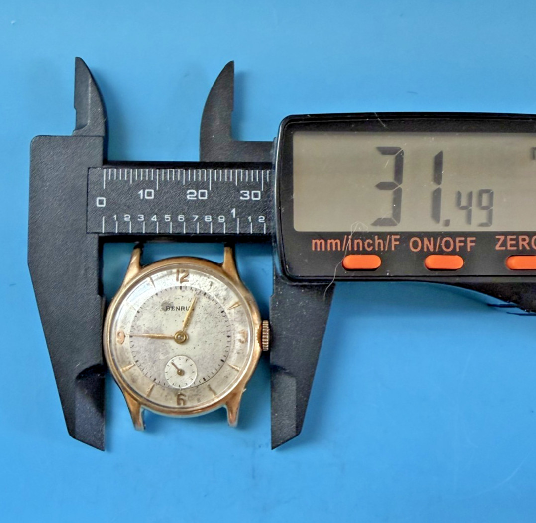 Vintage Benrus 17J BB14 Mechanical Watch Gold Filled – Running
