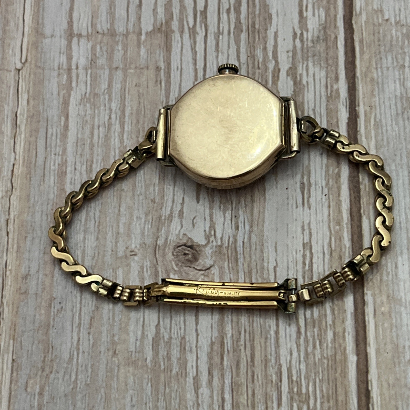Art Deco 1922 Elgin 10/0s Grade 447 B&B Royal Gold Filled Ladies Wristwatch