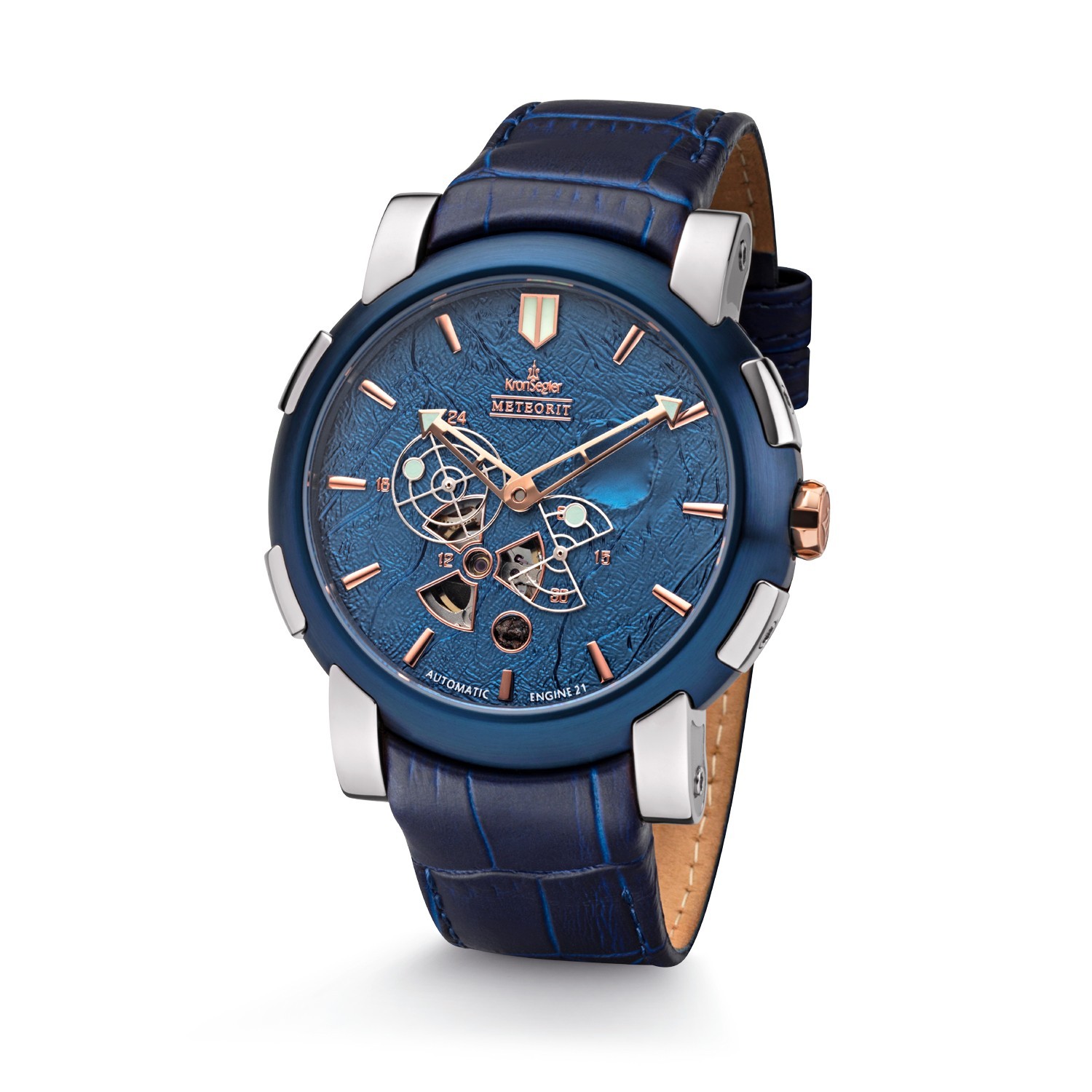 Kornsegler Meteorit Automatic watch steel blue