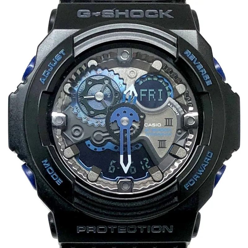 G-SHOCK GA-303B-1A Initial Blue G-Shock 30th Anniversary Initial Blue Black Anal