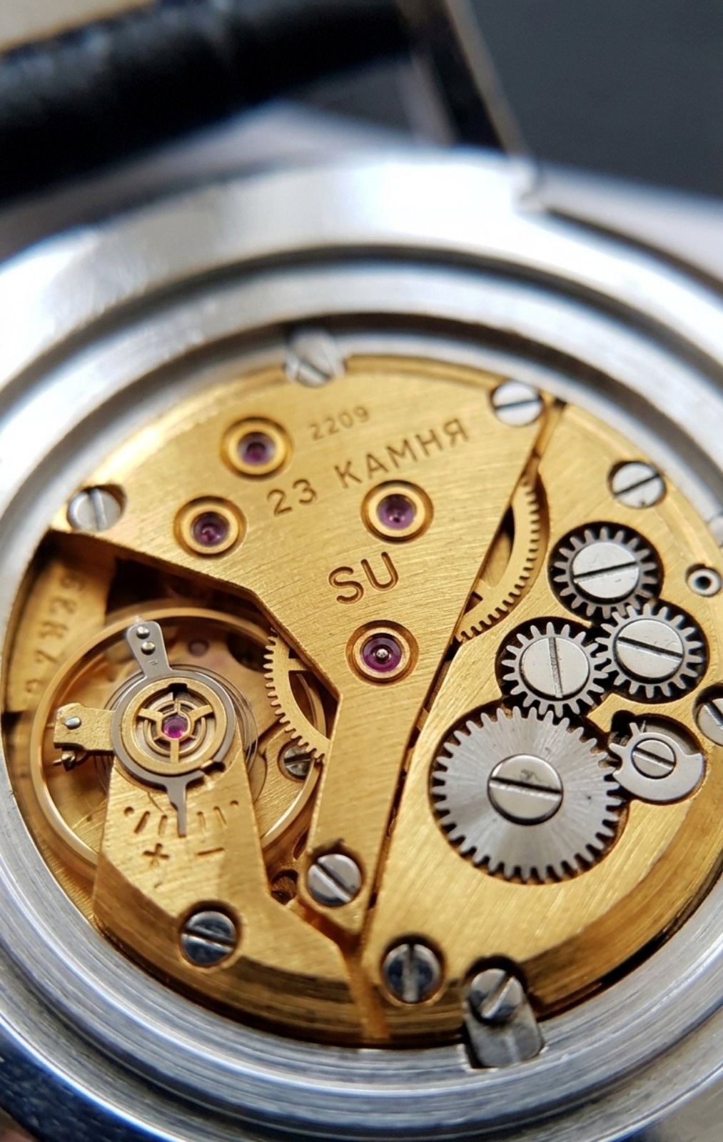 Vintage Poljot De Luxe 23 Jewels USSR 2209 Ultra Slim Serviced Mens Watch