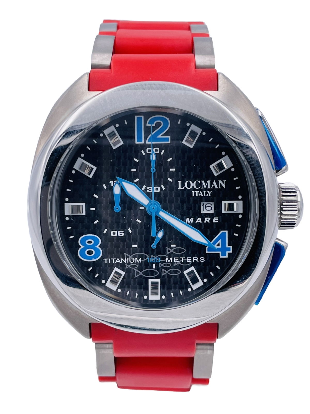 Locman Sea Titanium Watch 47mm 130KBTR/590 Chrono Wr100m Very Discounted New