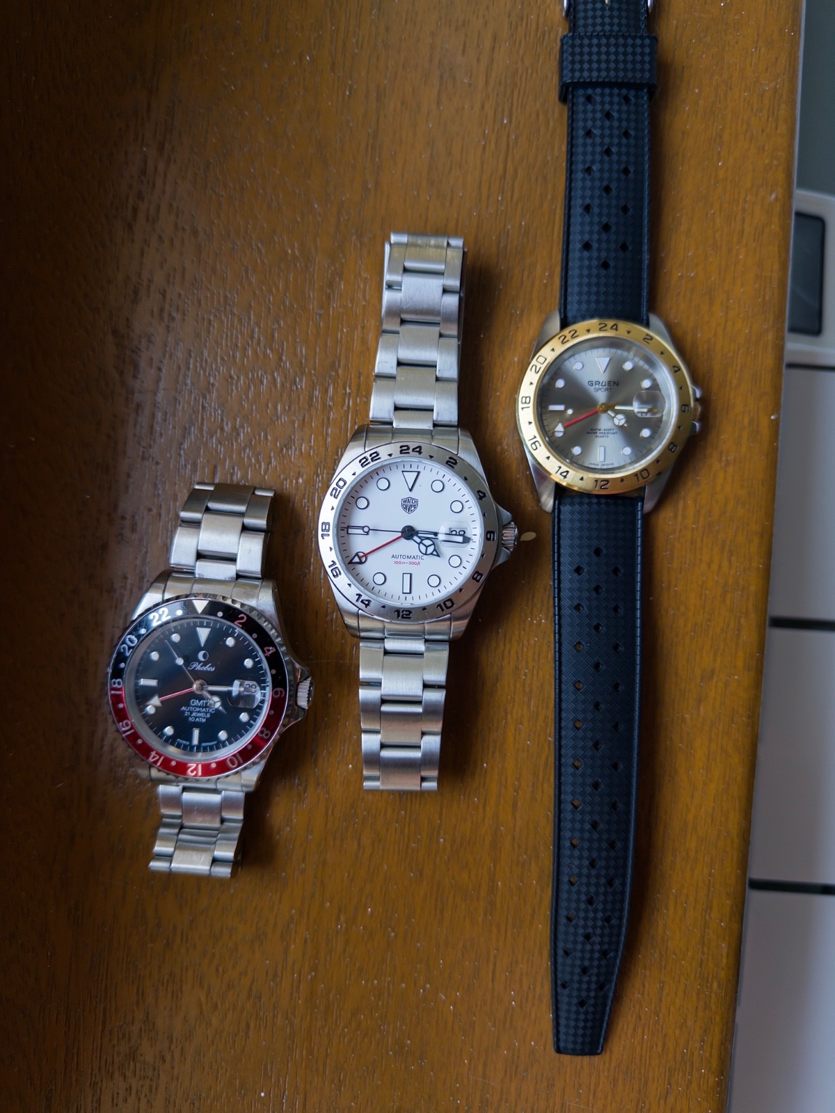 Lot of 3 GMT Watches – See Description For Details!