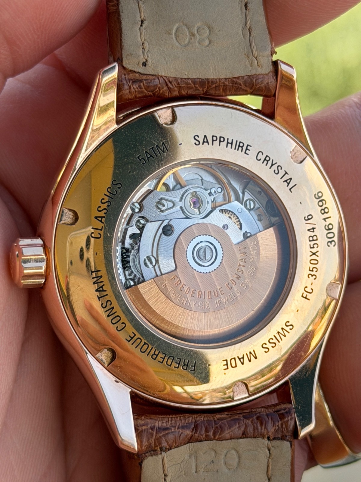 Frederique Constant Classics Automatic GMT FC-350X5B4/6 PVD Rose Gold 42 mm