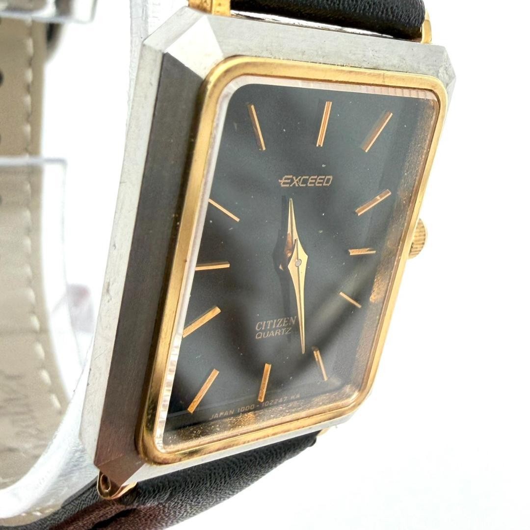 Citizen EXCEED, new battery, new strap, rectangular, genuine leather, women’