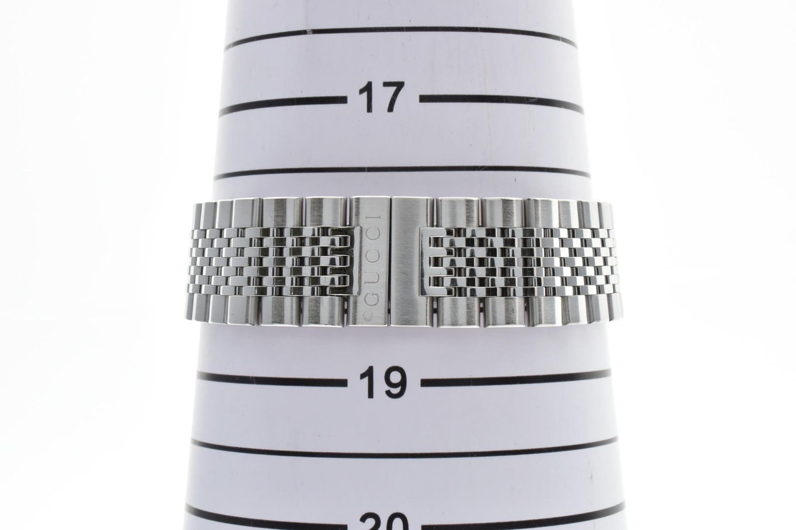 [Exc+5] GUCCI G-Timeless 126.4 Quartz Silver Dial Date Dress Men’s Watch 18cm