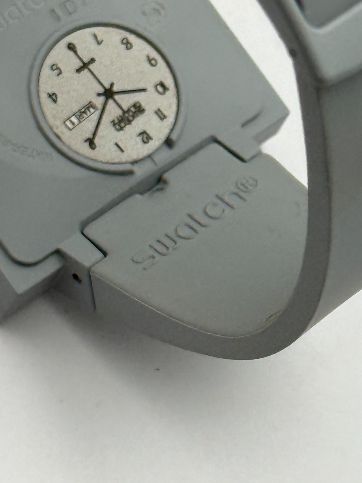 Swatch WHAT IF…GRAY? SO34M700 33mm Square Bioceramic Quartz Day-Date
