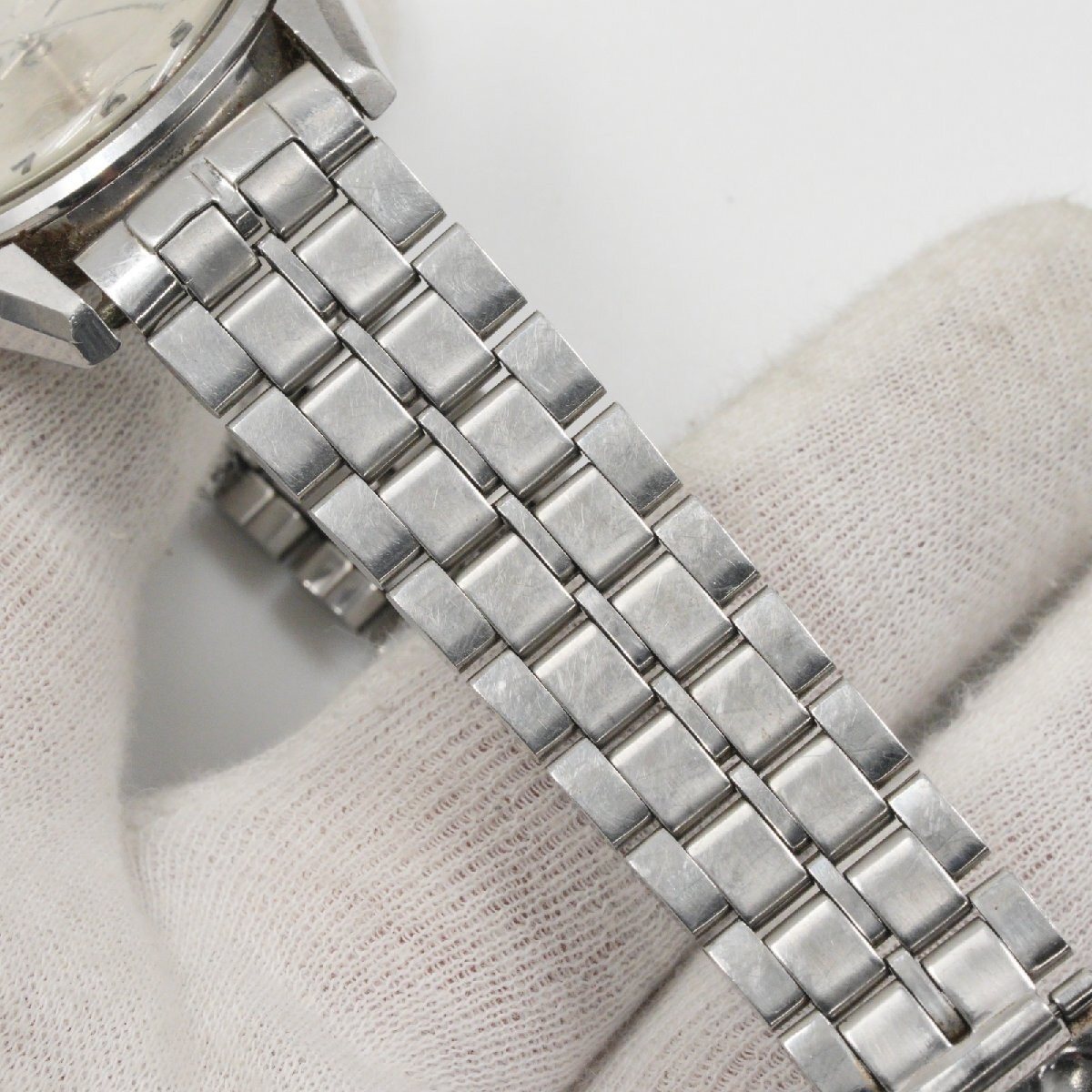 Vintage Seiko Lord Marvel 5740-8000 36000 Silver Linen Arabic Manual Watch SS JP