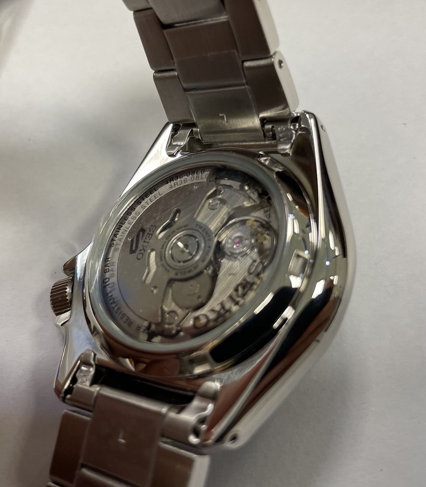 Seiko 5 Sports Men’s Automatic Steel Band Day-date Watch SRPE57 Made In Japan