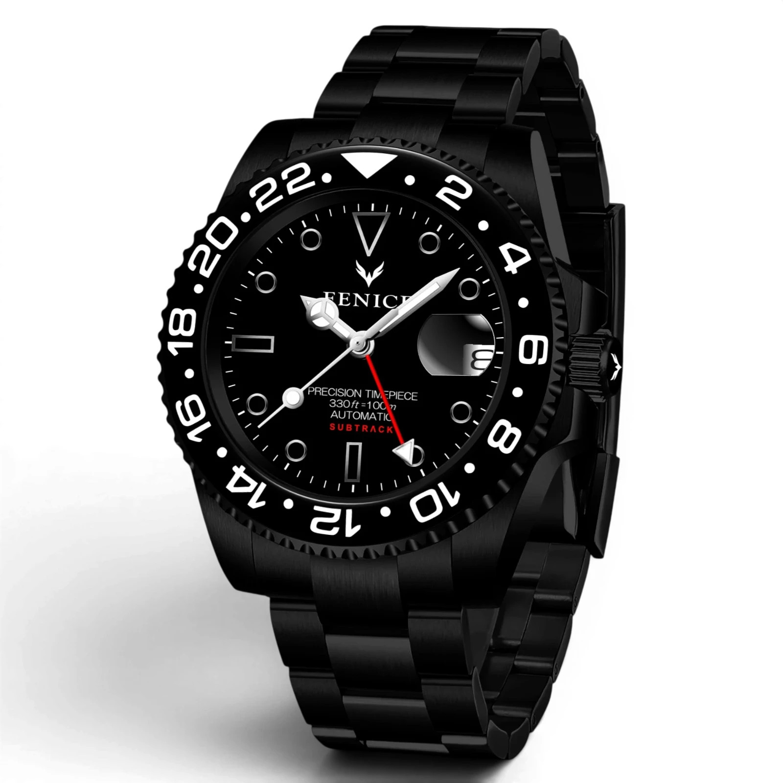 Seiko Phoenix Subtrack Dumbledore Noir GMT 10ATM Movement NH34 Automatic Watch