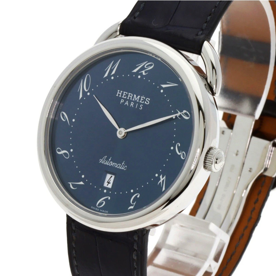 Hermes Arceau AR4.810 41mm Blue Automatic Mens Watch