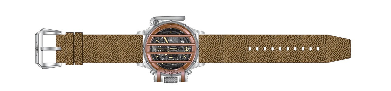 Invicta Crossbar Mens 52mm. Stingray Band. RARE