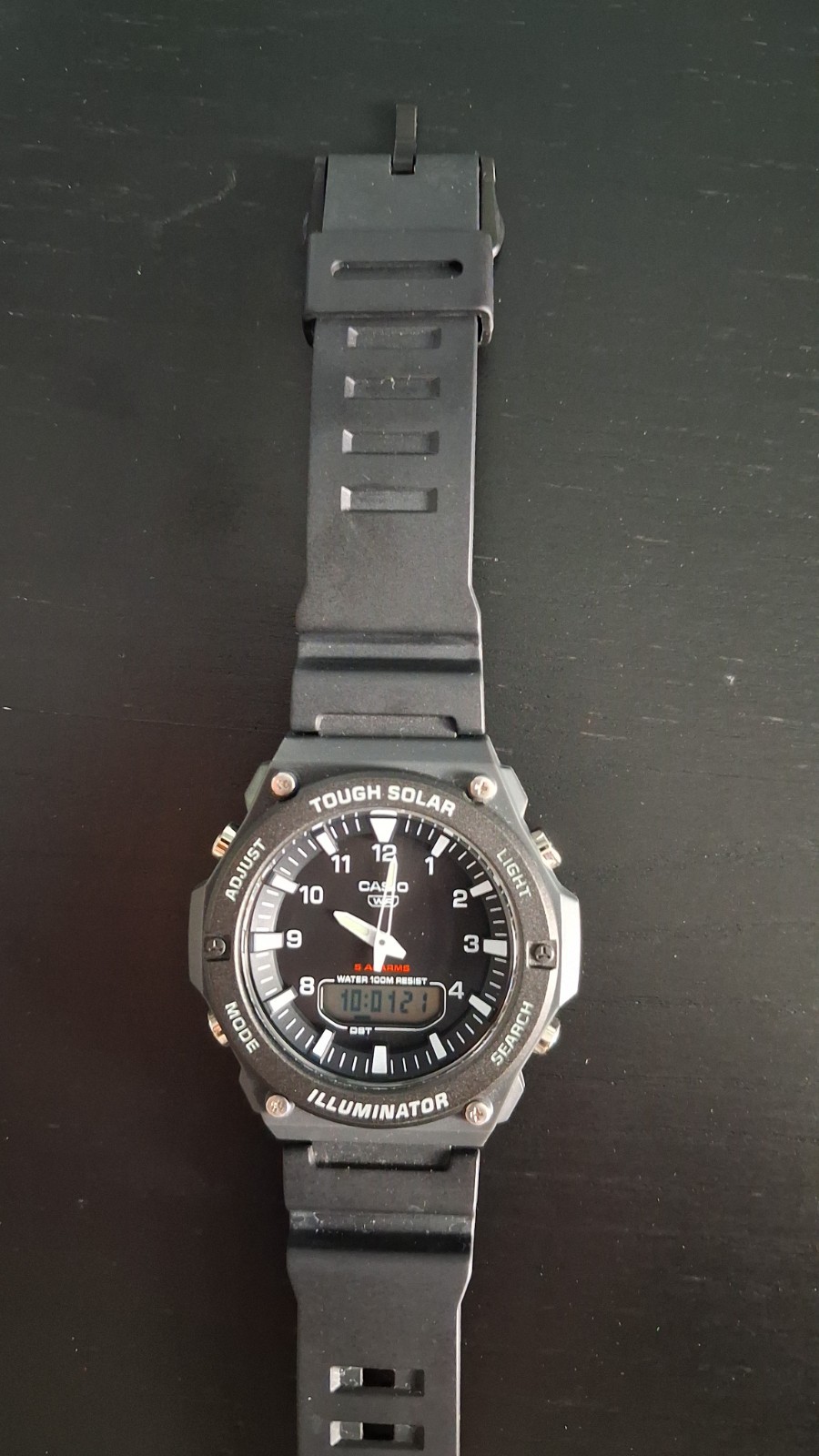Casio Collection AQ-S820W-1AVEF Tough Solar Illuminator 5 Alarms Mint Condition
