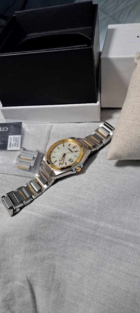 CITIZEN BM6664 67P Silver Gold