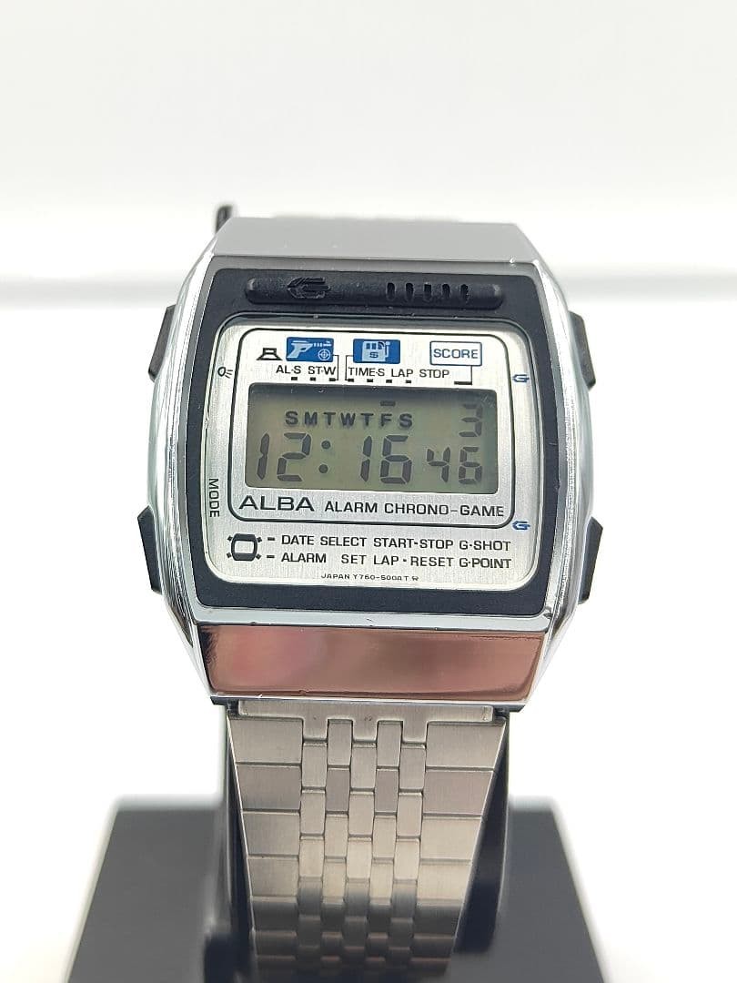 Vintage Rare ALBA GAME Y760 5000 digital wristwatch
