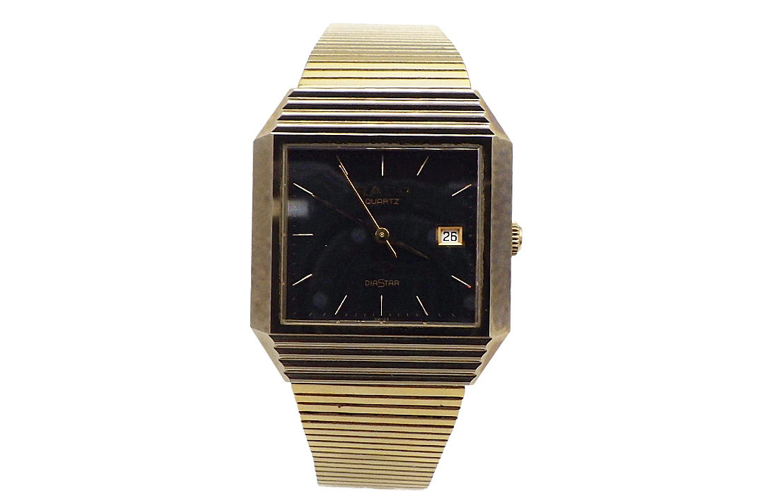 Rado DiaStar 105.9501.3 Quartz Watch GP Gold Tone Japan