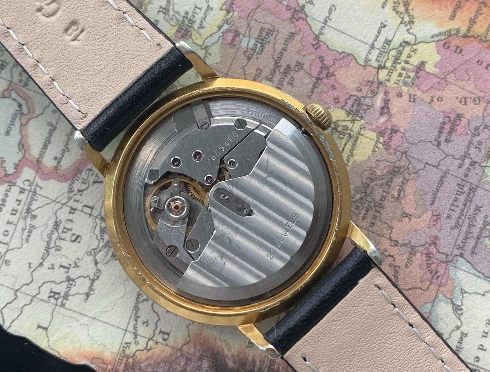Poljot De Luxe Automatic 29 Jewels “Cosmos” USSR Vintage Men’s Watch Gold Plated