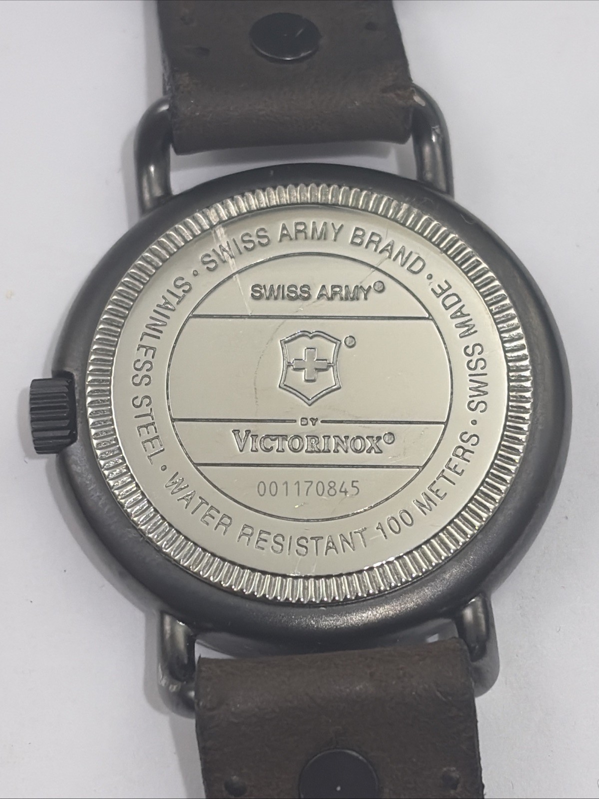 Victorinox SWISS ARMY Watch Men’s CAVALRY White Dial With/ Box,New Battery!