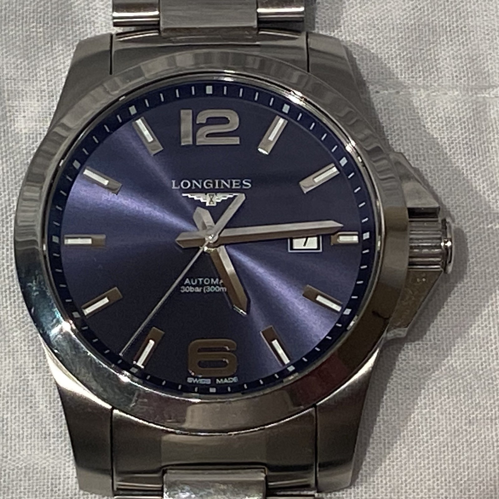 Longines Conquest Automatic 43mm Sunray Blue Dial SS Men’s Watch L3.778.4.58.6
