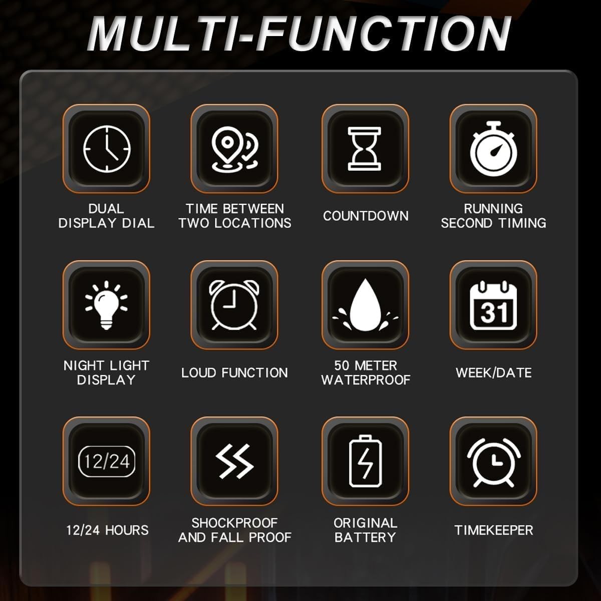 Men’s Watch Fashion Digital Analog Watches Waterproof Sport Wristwatch Milita…