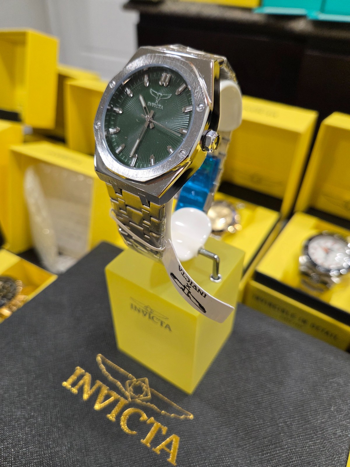 Invicta Specialty Men’s Watch 42mm Green Copper Dial Stainless Quartz 69960 NIB
