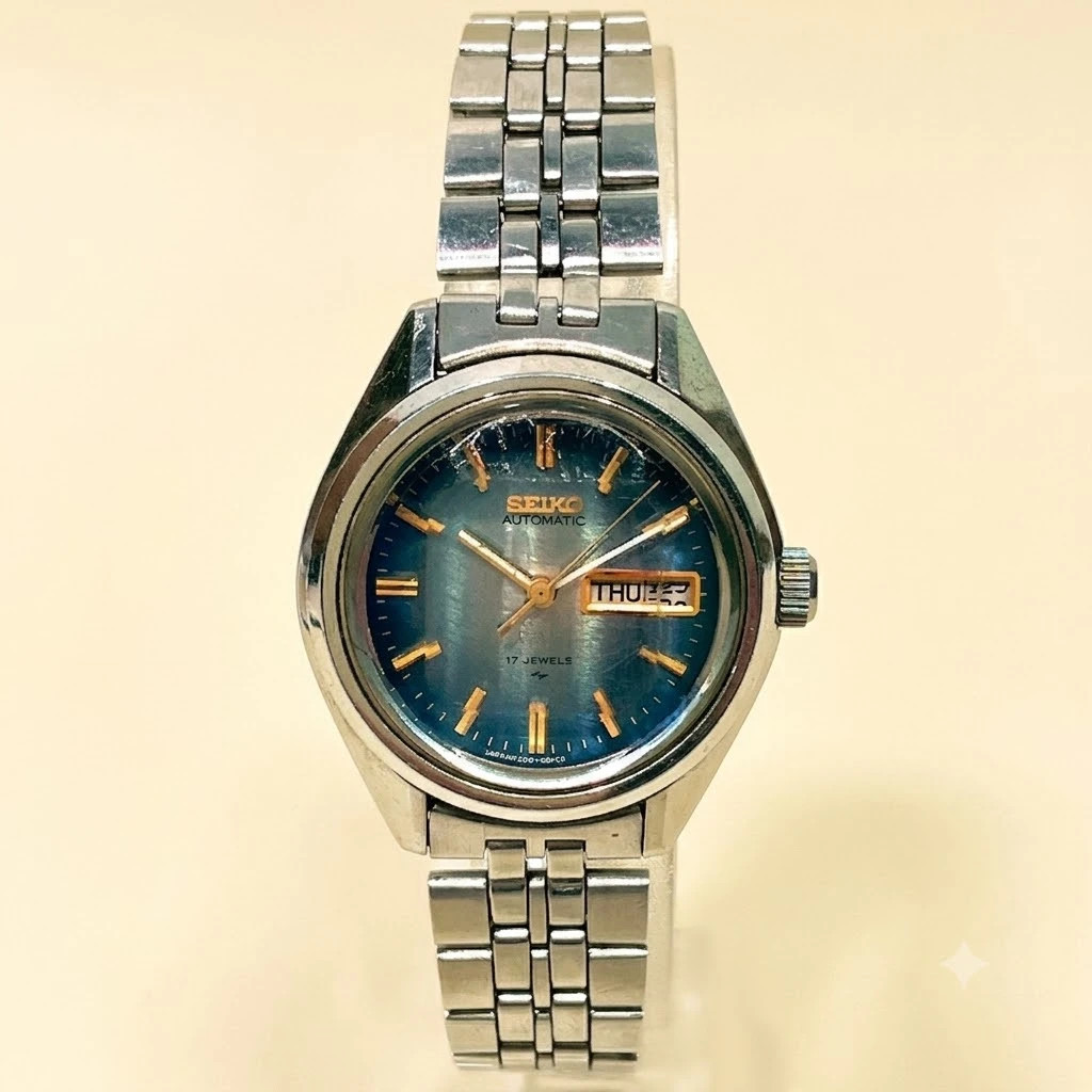 SEIKO Watch 2206-0340 Automatic Dial – Ocean Wave Blue – JDM Watch – JAPAN –